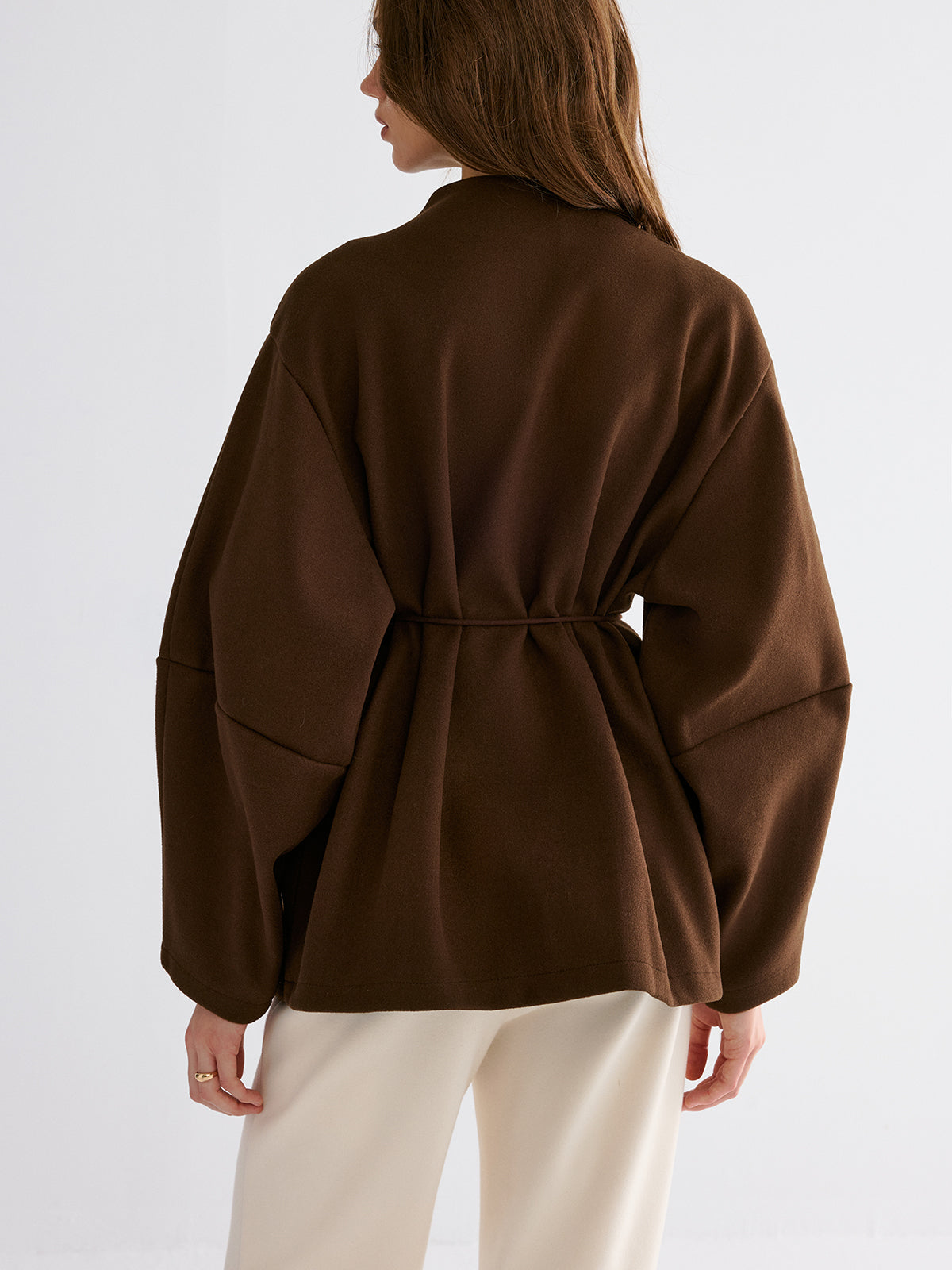 Manteau Shell à nouer à la taille