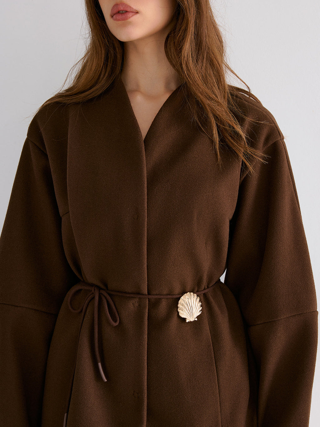 Manteau Shell à nouer à la taille