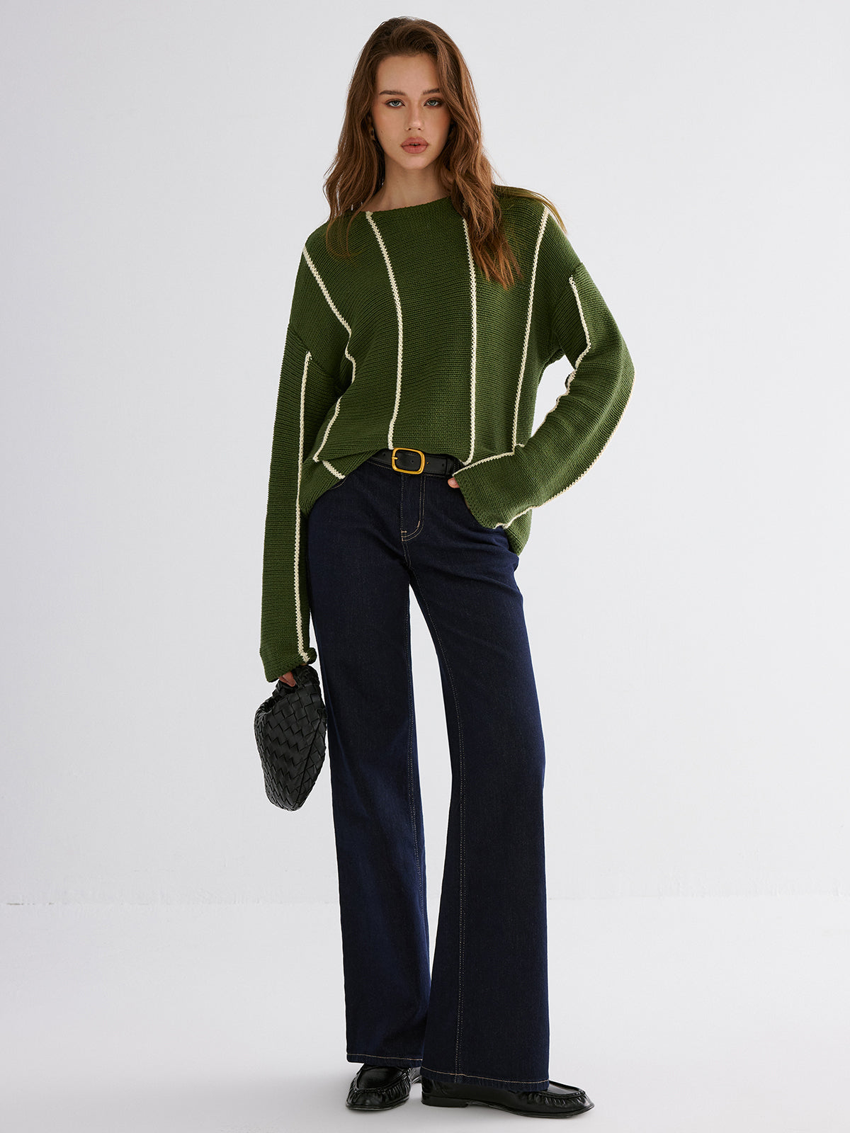 Contrast Striped Sweater