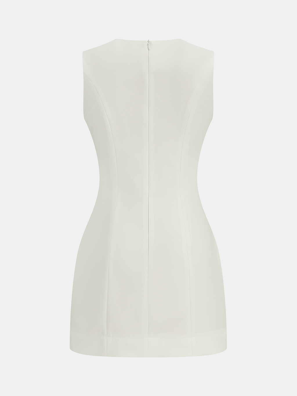 Metal Detail Sleeveless Mini Dress