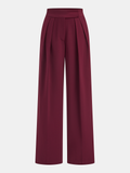 Plissierte Marlenehose mit mittlerer Bundhöhe