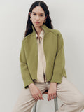 Gilet en maille à col roulé zippé