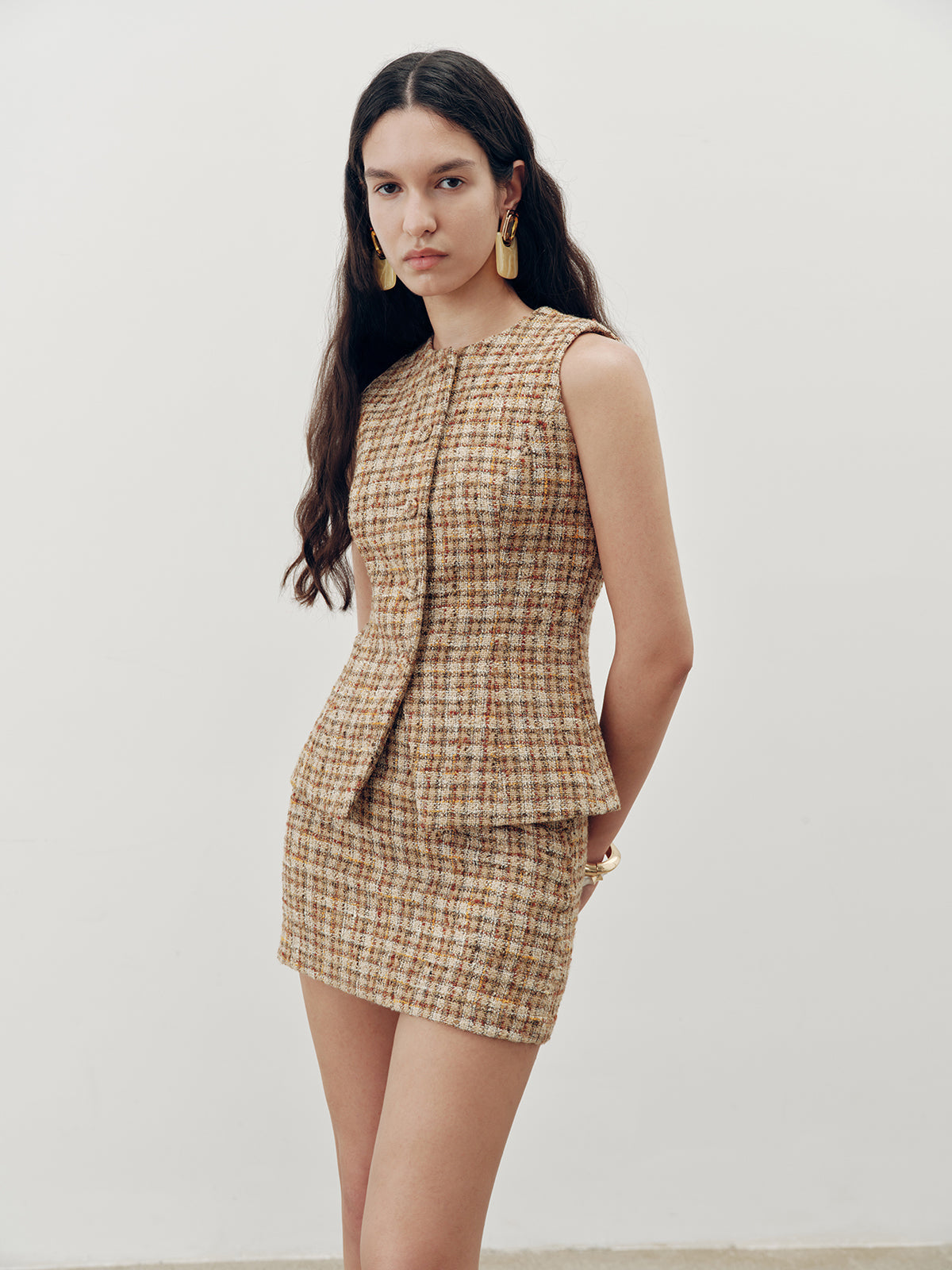 Minirock aus Tweed