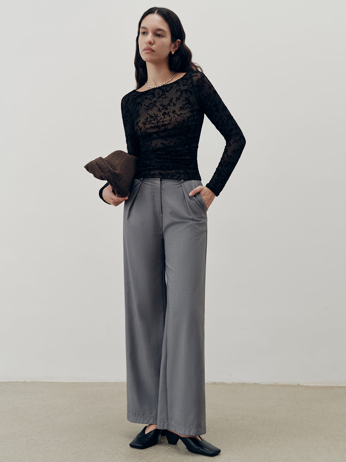 Floral Lace Long Sleeve T-Shirt