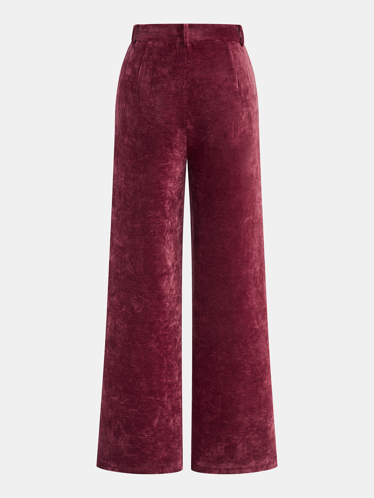 Gerade geschnittene Samthose