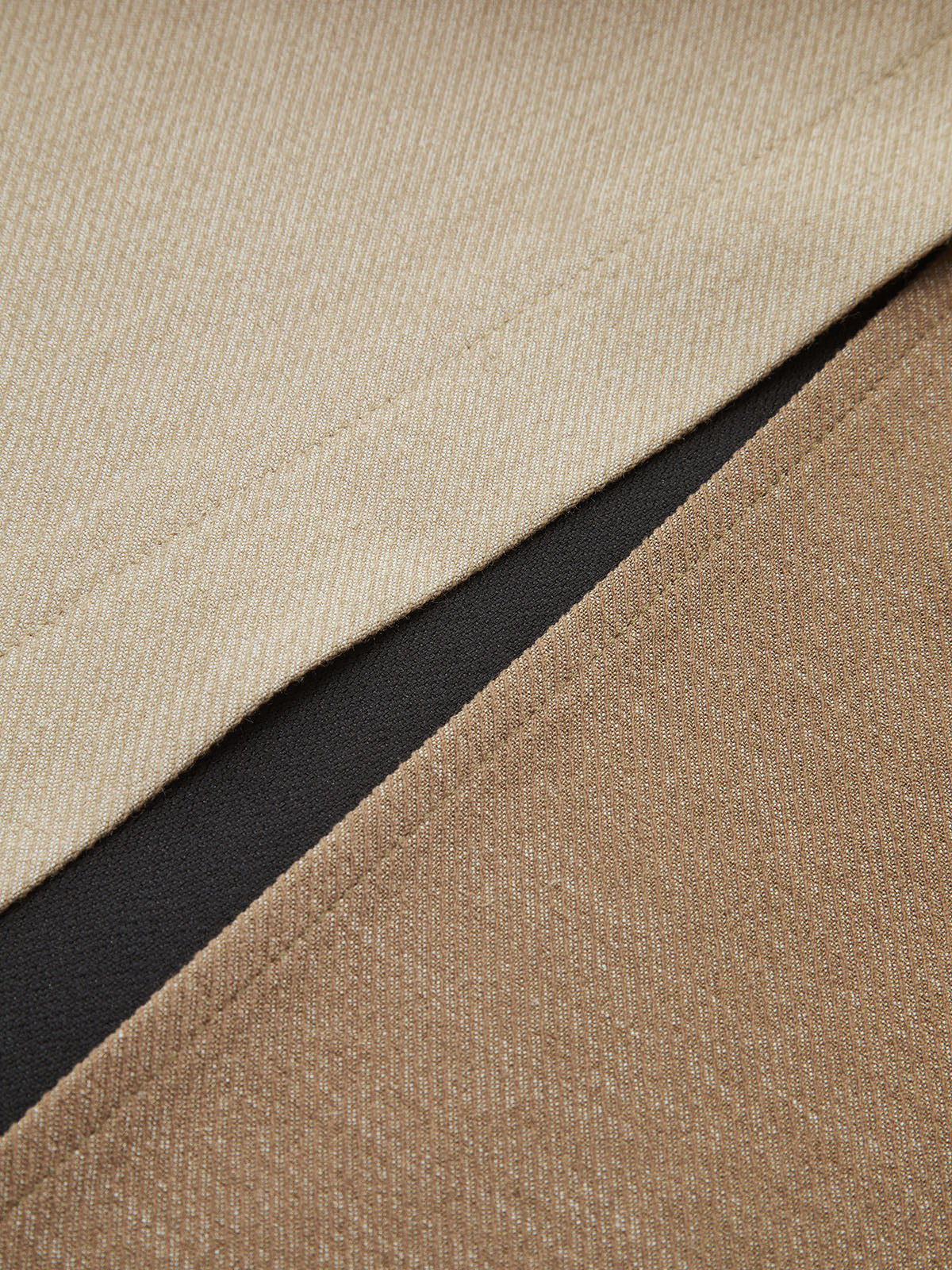 Two-Tone Paneled Flared Pants