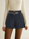 Gürtel-Shorts mit hoher Taille