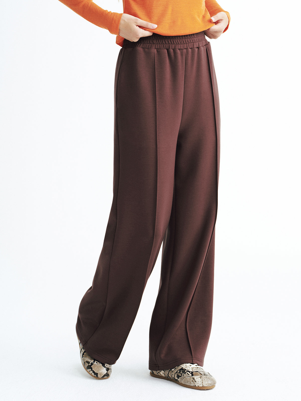 Elastic Waistband Mid-Waist Sweatpants
