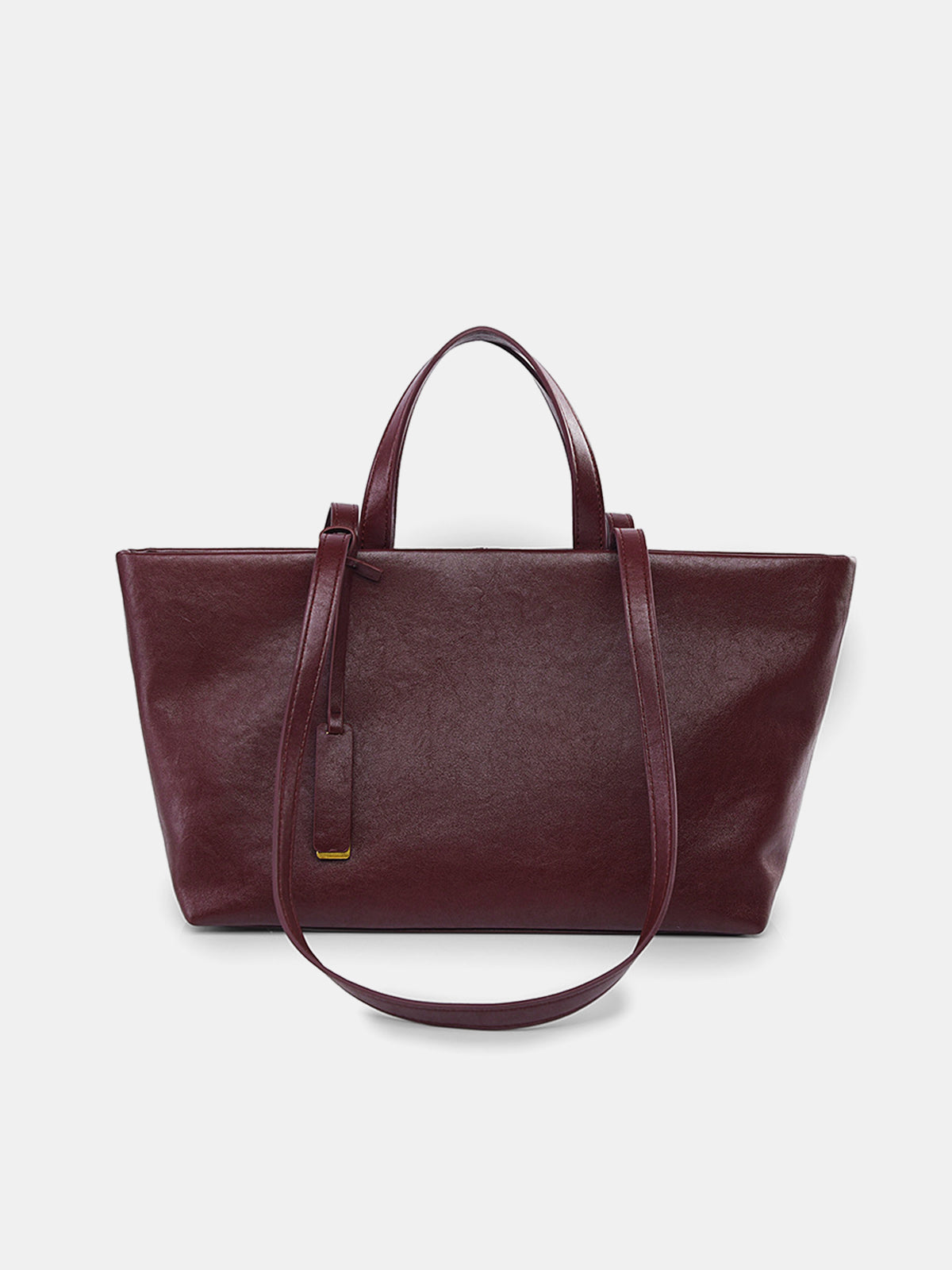 Große Shopper-Tasche aus Kunstleder