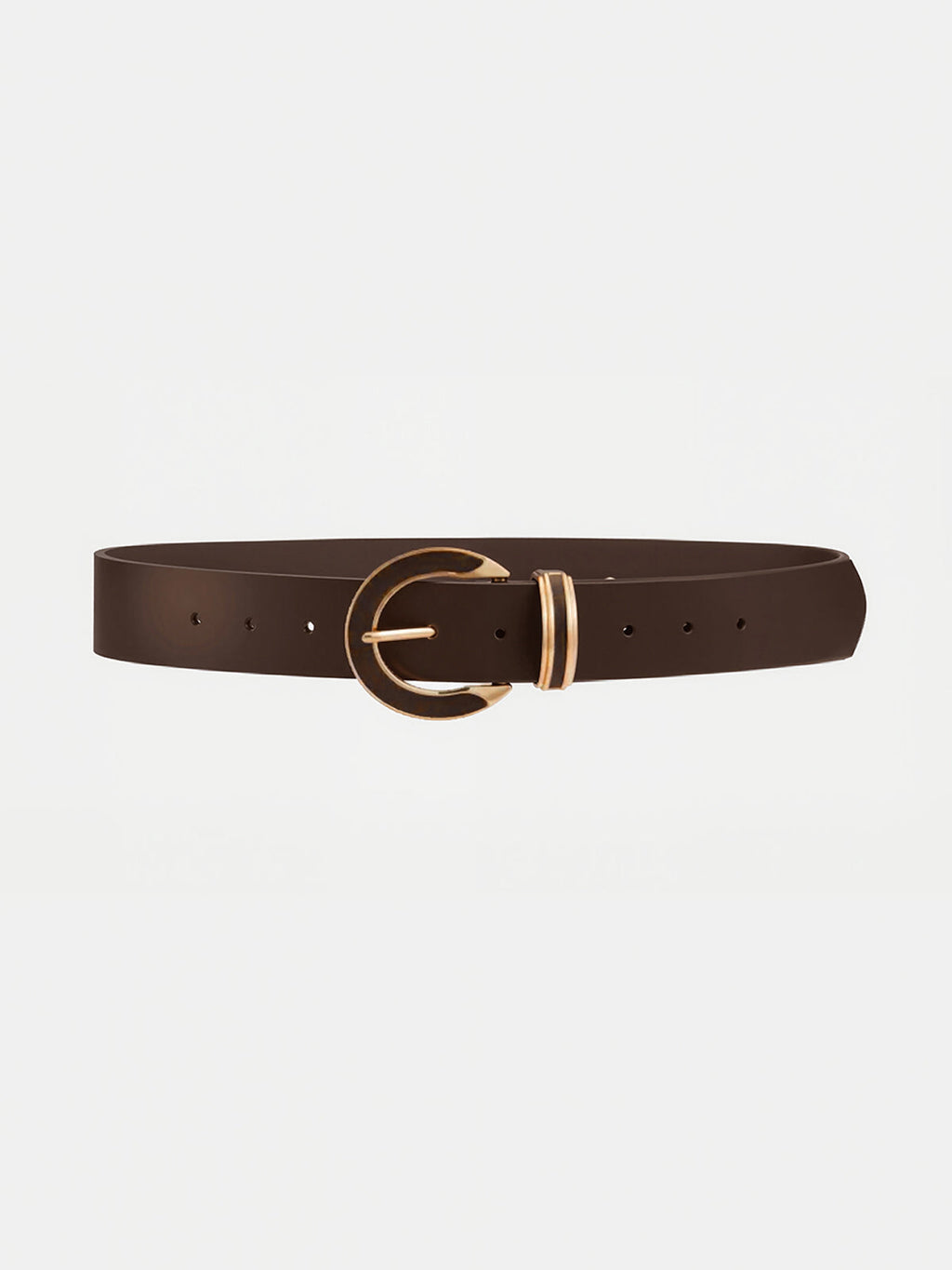 Statement Buckle PU Leather Belt