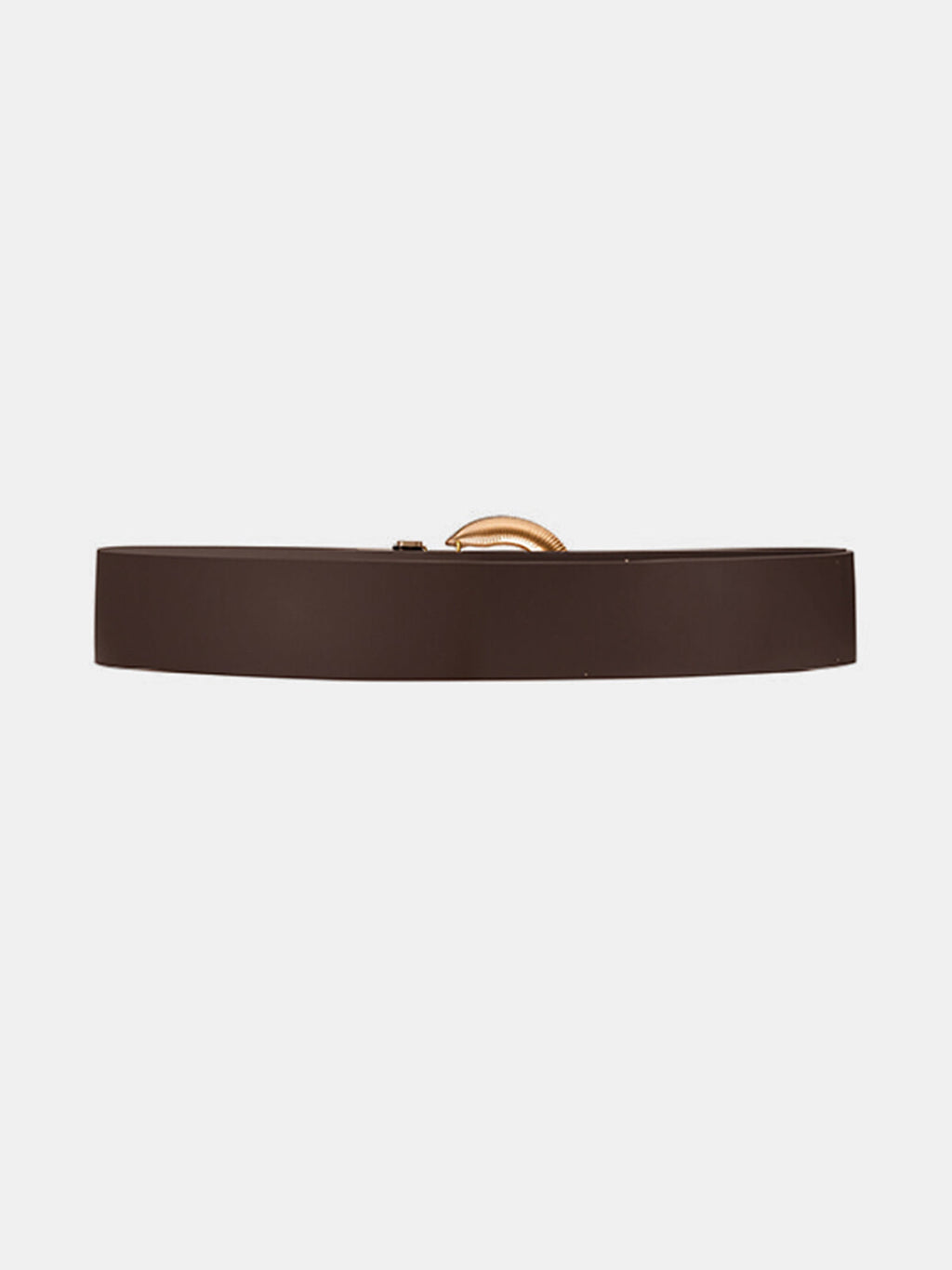 Statement Buckle PU Leather Belt