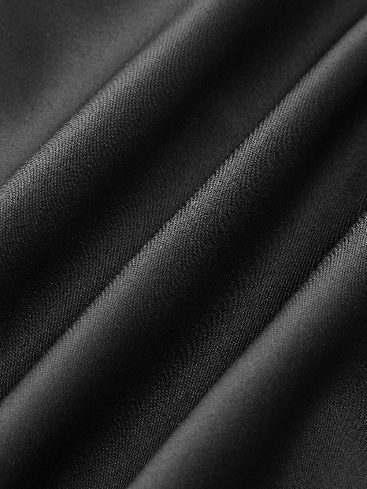 Satin-Top mit Spitzenbesatz 