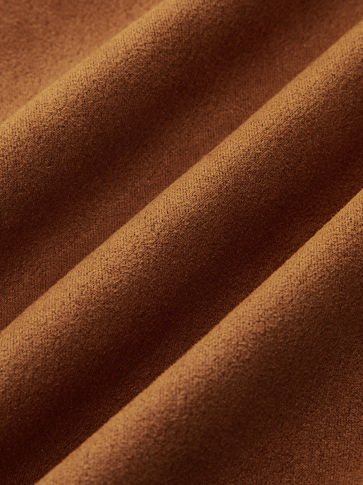 Mini-jupe effet daim à ourlet en dentelle 