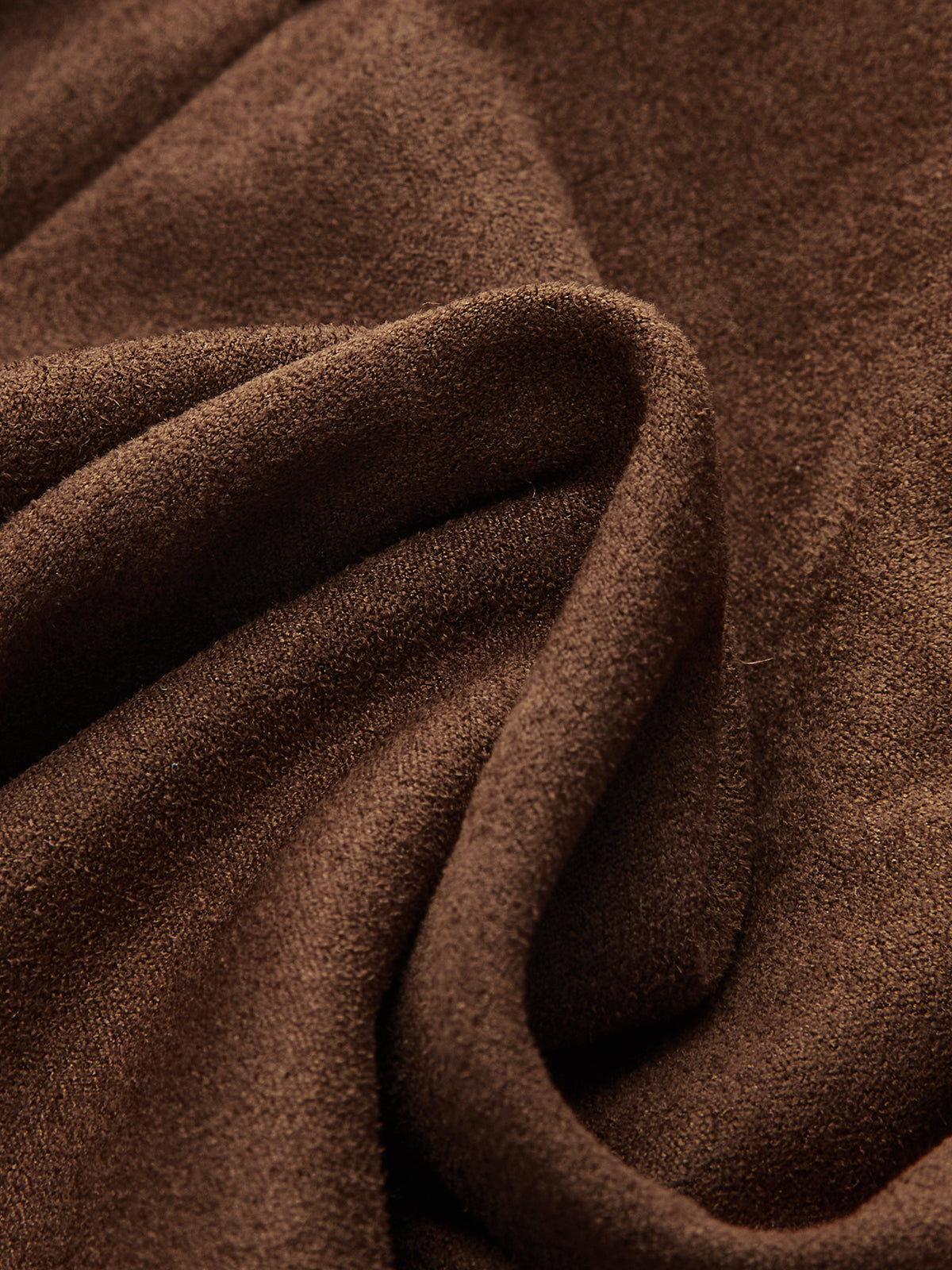 Suede Effect Ruched Sleeveless Vest