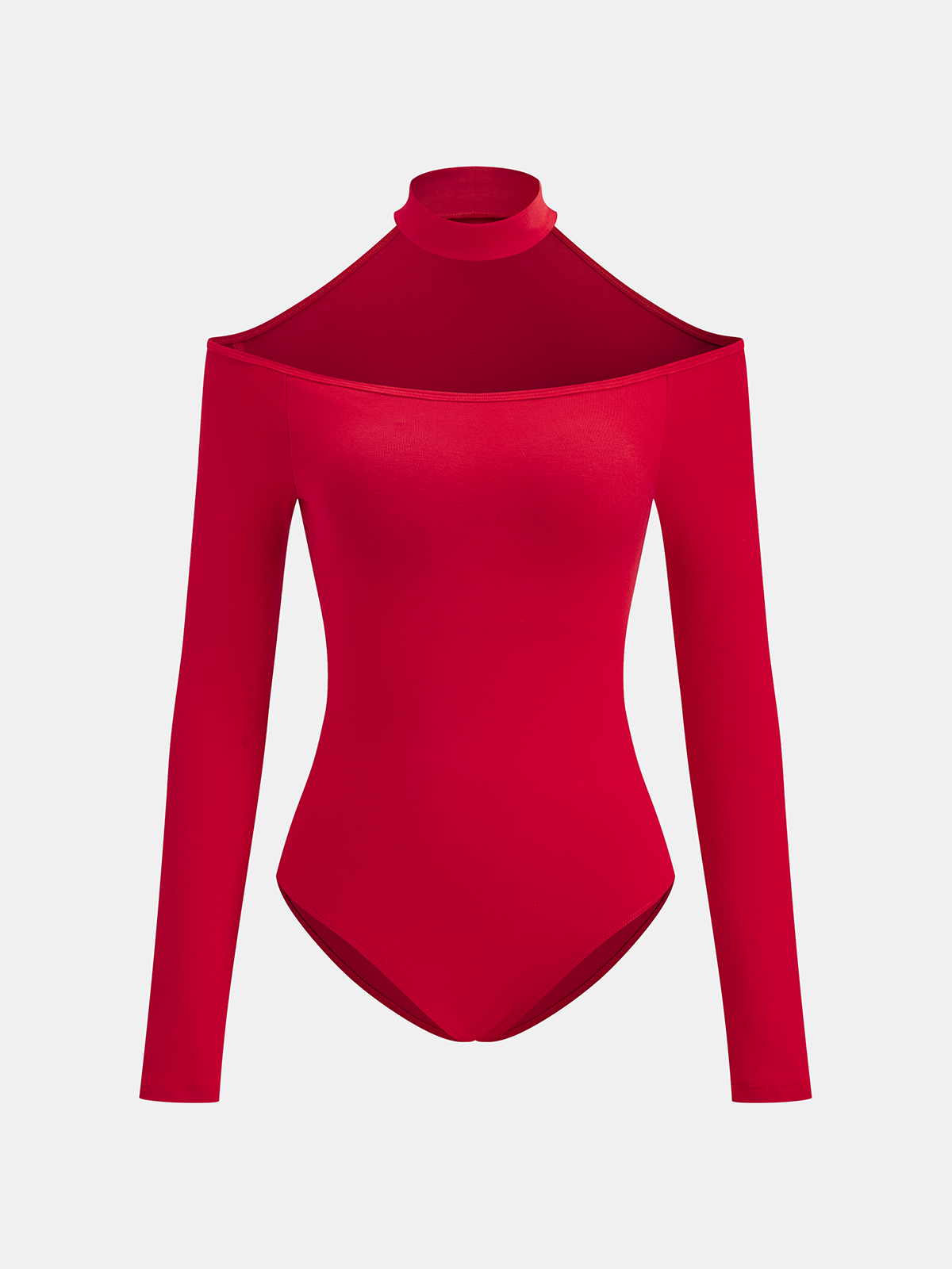 Bodysuit bandeau décolleté avec tour de cou