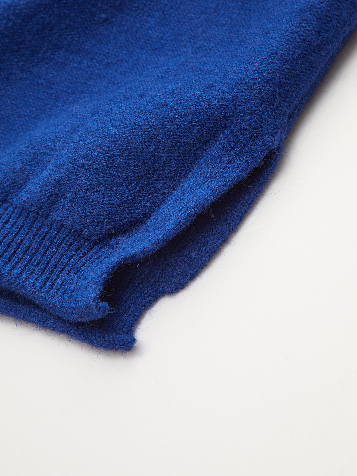 Denim Panel Knit Sweater