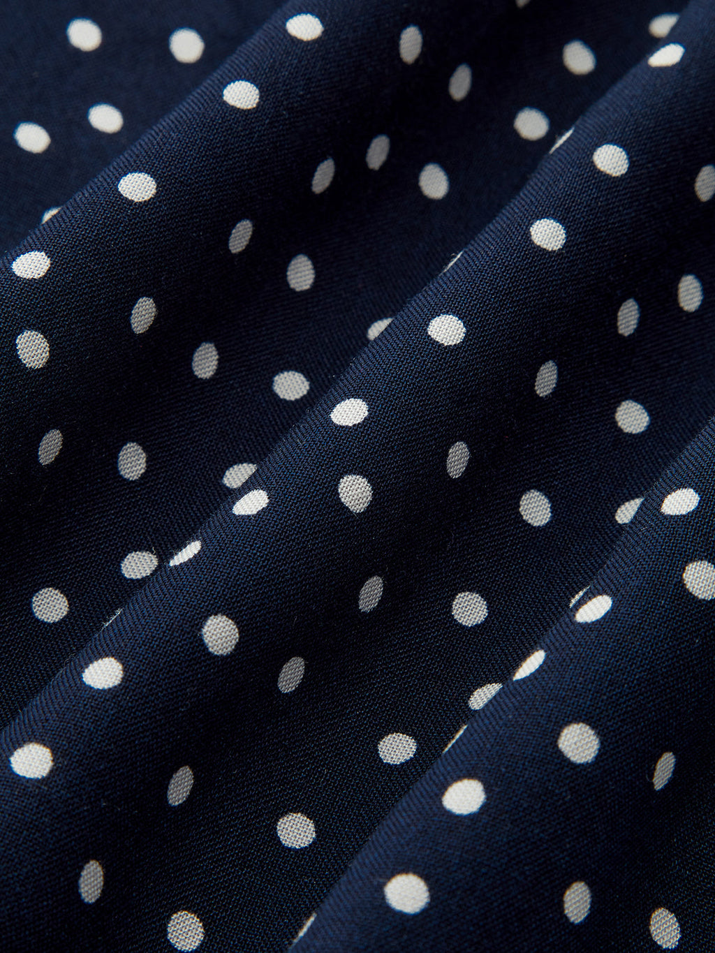 Polka Dot Lace Trim V-Neck Maxi Dress