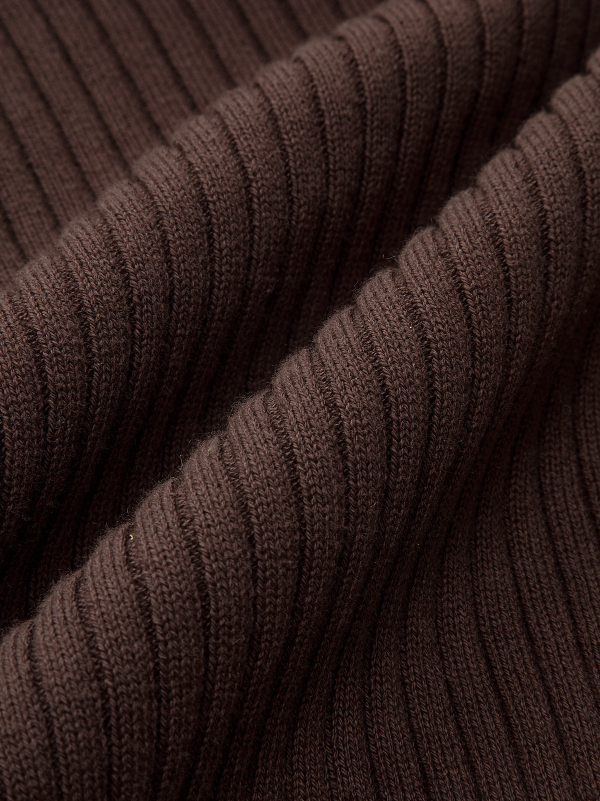 Ribbed Knit Scarf Detail Fitted Top