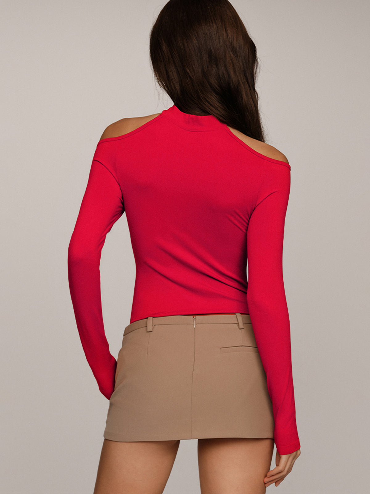 Bodysuit bandeau décolleté avec tour de cou
