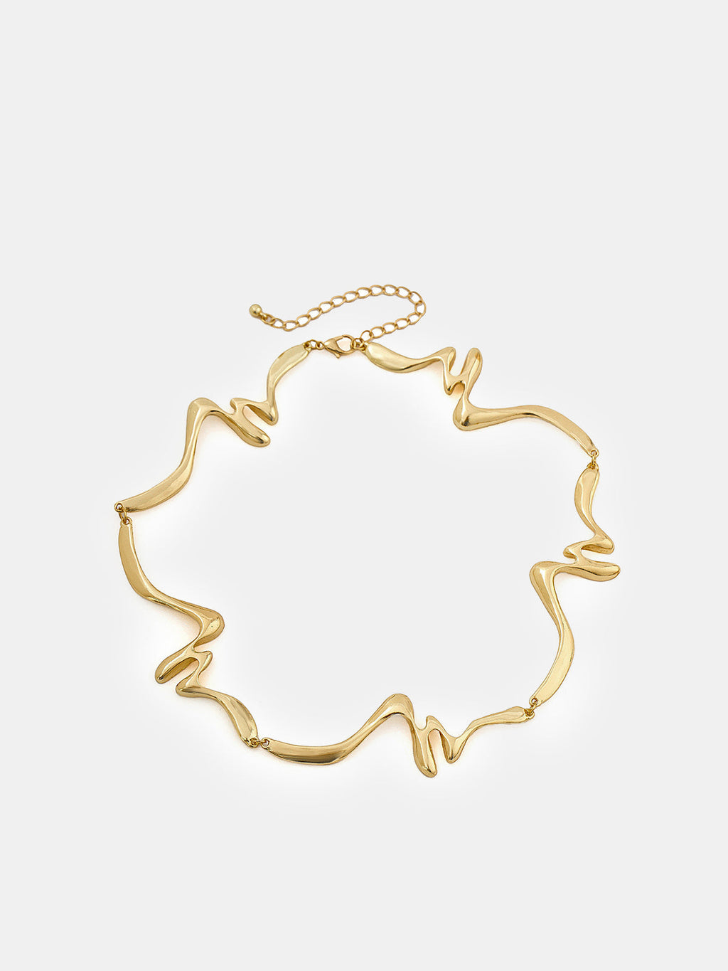 Geometrische Wellen Statement-Collier