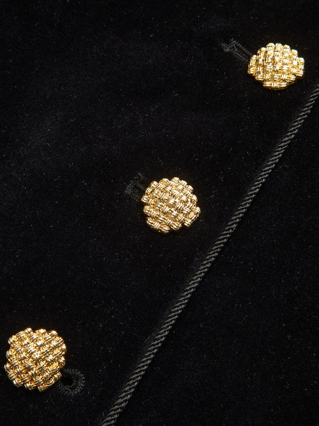 Blazer en velours à col montant