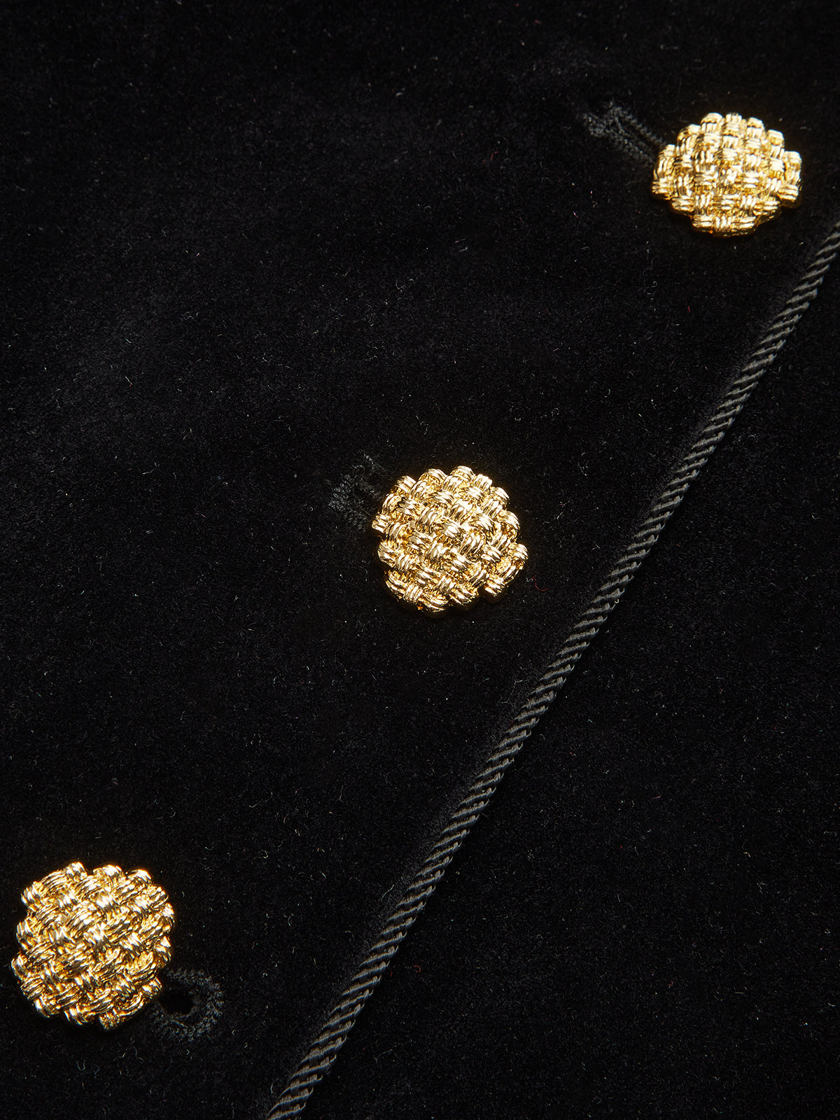 Blazer en velours à col montant
