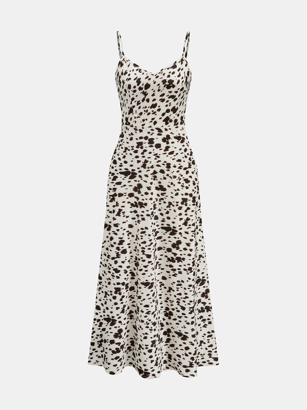 Maxikleid mit Leopardenprint und Spaghettiträgern
