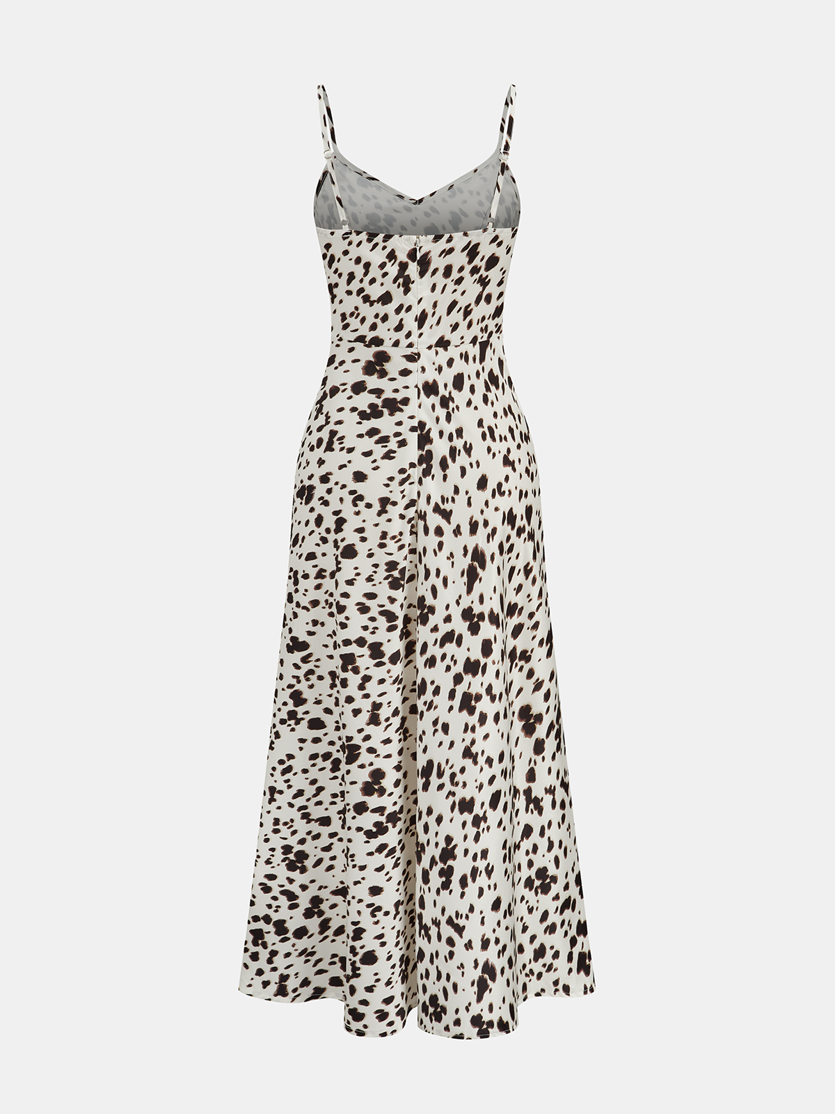 Maxikleid mit Leopardenprint und Spaghettiträgern