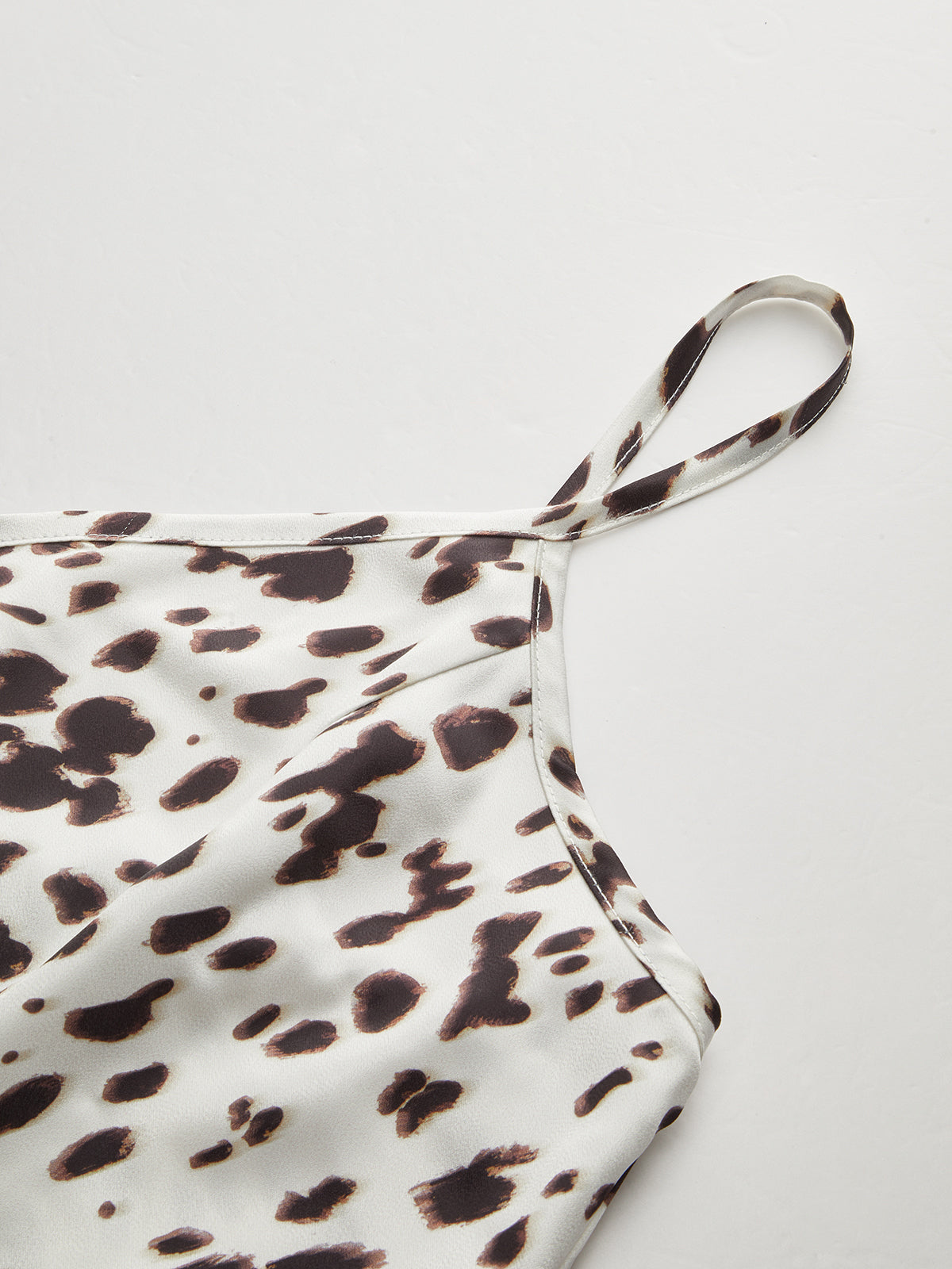 Maxikleid mit Leopardenprint und Spaghettiträgern