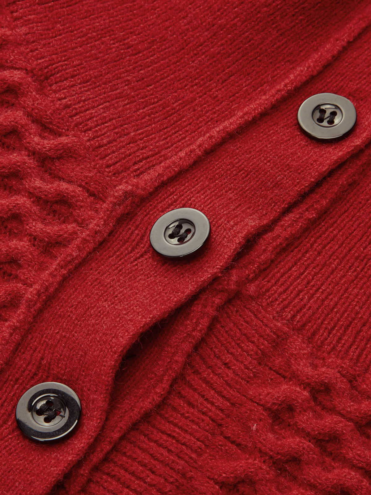 Asymmetric Textured Knit Polo Sweater