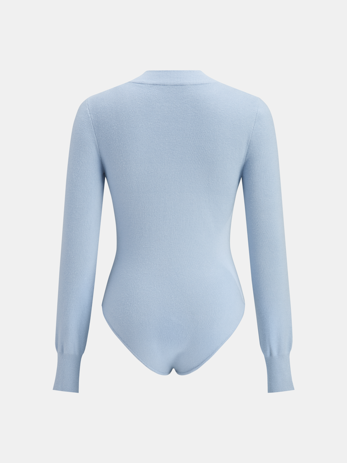 Body en maille à col Henley et patte de boutonnage