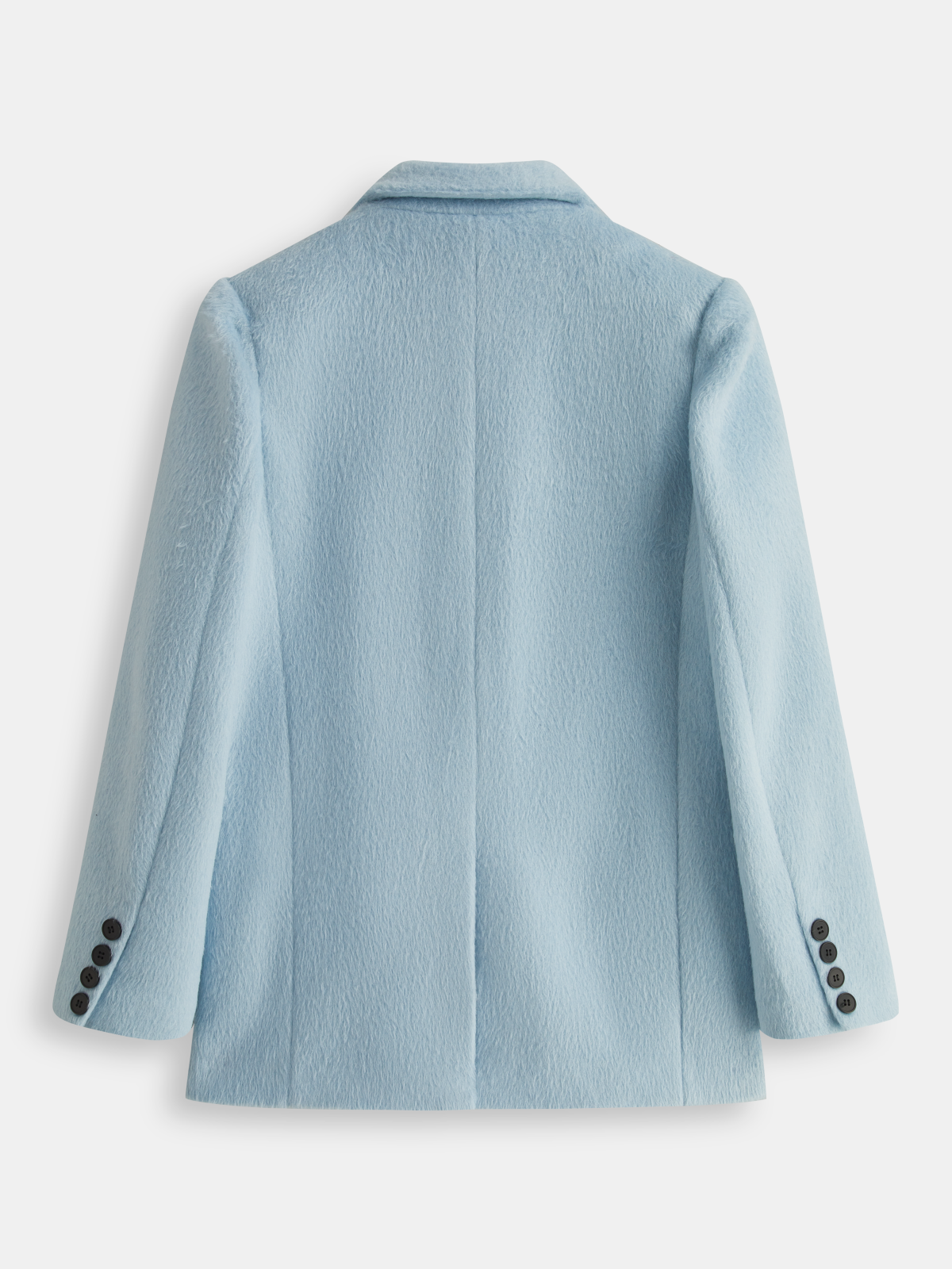 Double-Breasted Fuzzy Blazer