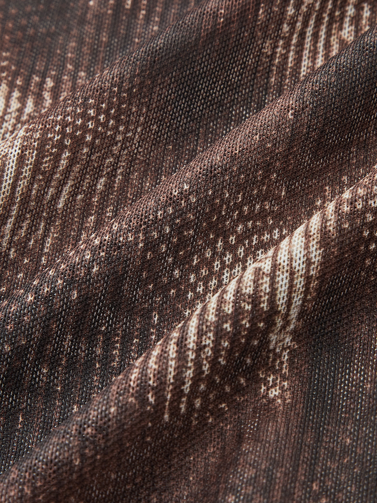 Tie-Dye Mock Neck Back Bow Detail Bodysuit