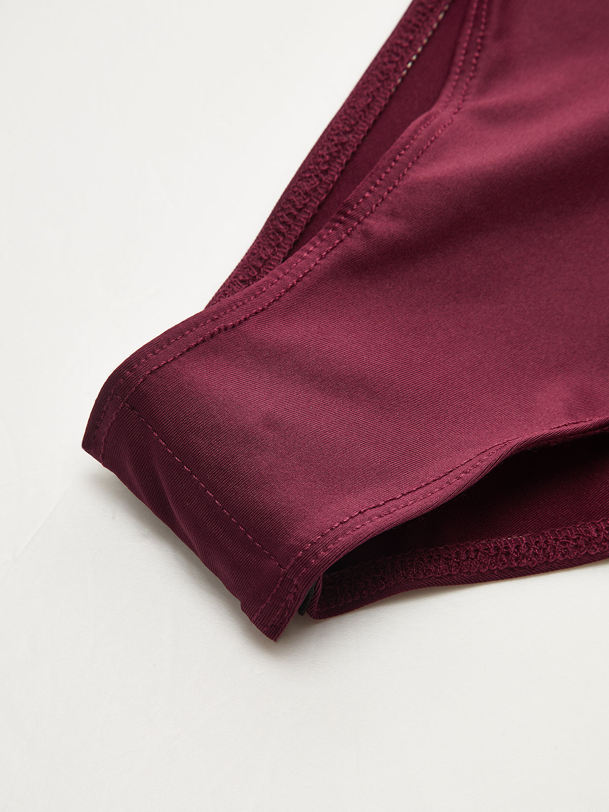 Pinstripe Cross-Front Collared Bodysuit