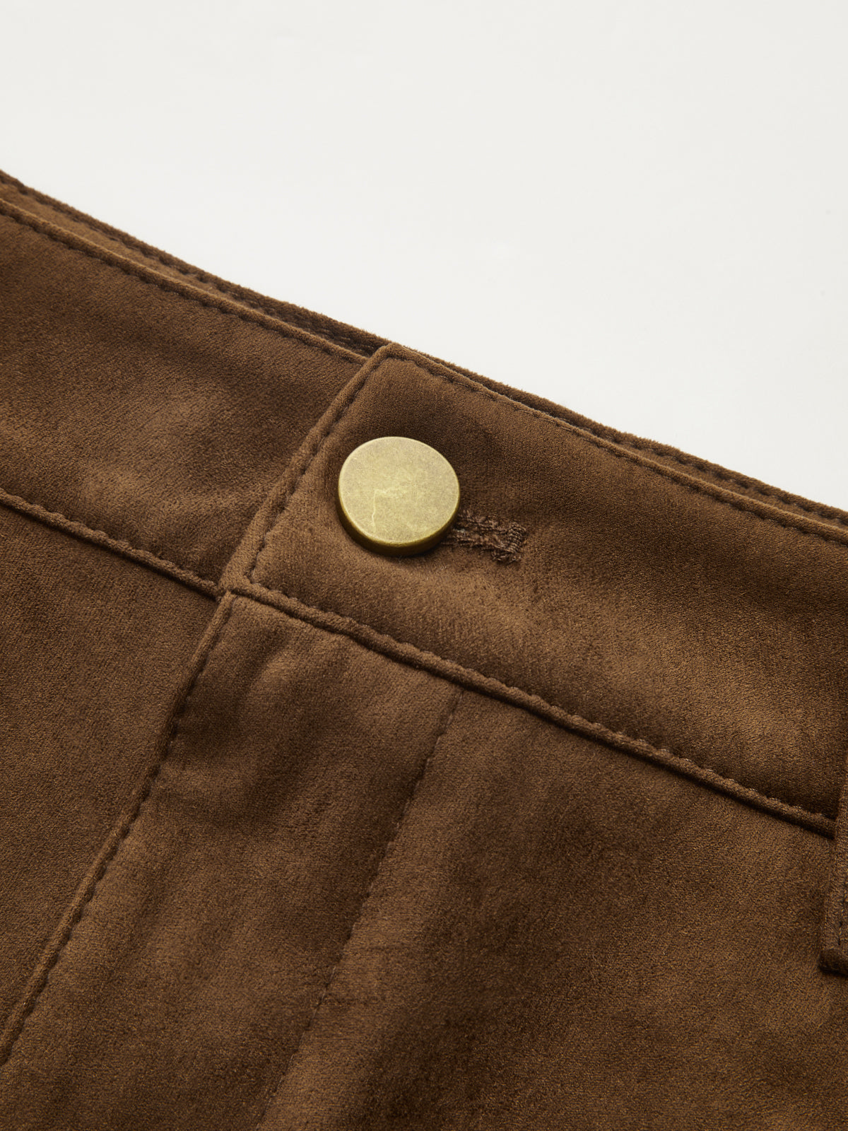 Semi-Sheer Mesh Panel Suede Effect Maxi Skirt