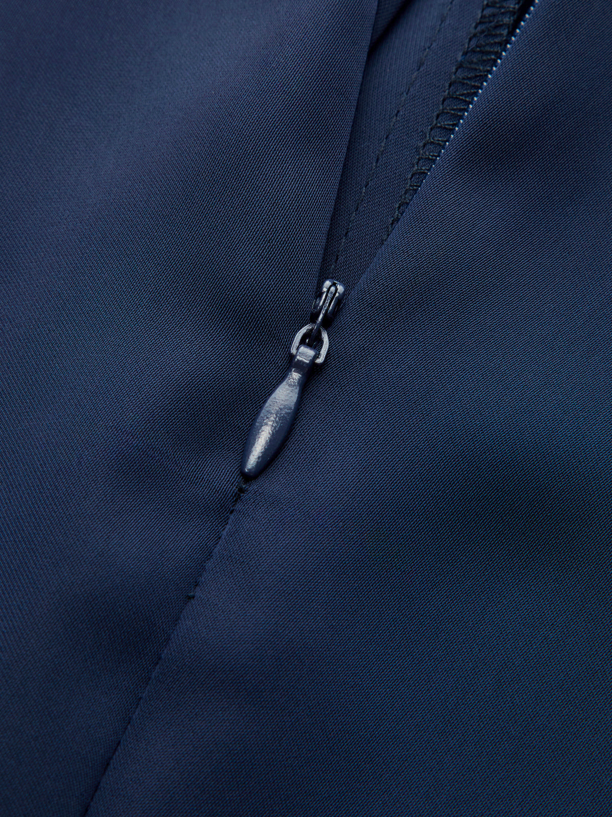 Twisted Mock Neck Long-Sleeve Satin Bodysuit