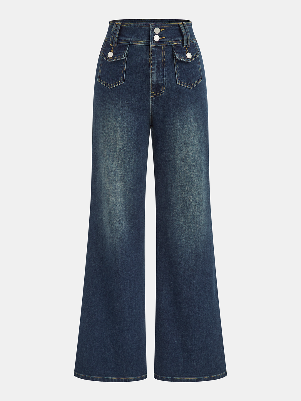 Vintage Schlagjeans mit hoher Taille