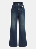 Vintage Schlagjeans mit hoher Taille