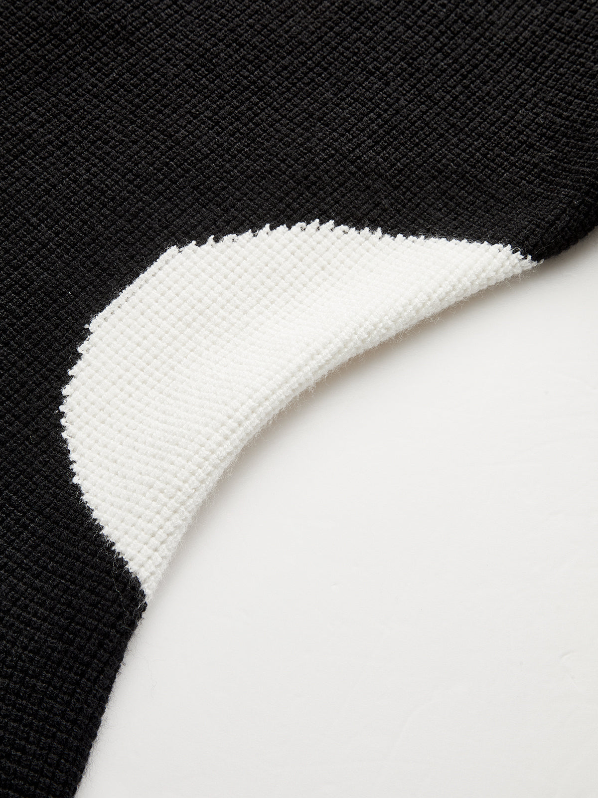 Contrast Ruffle Hem Button Cardigan