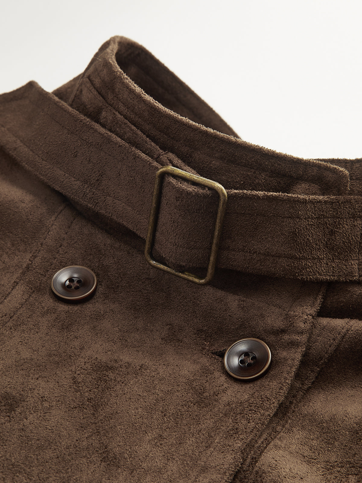 Faux Suede Cropped Biker Jacket