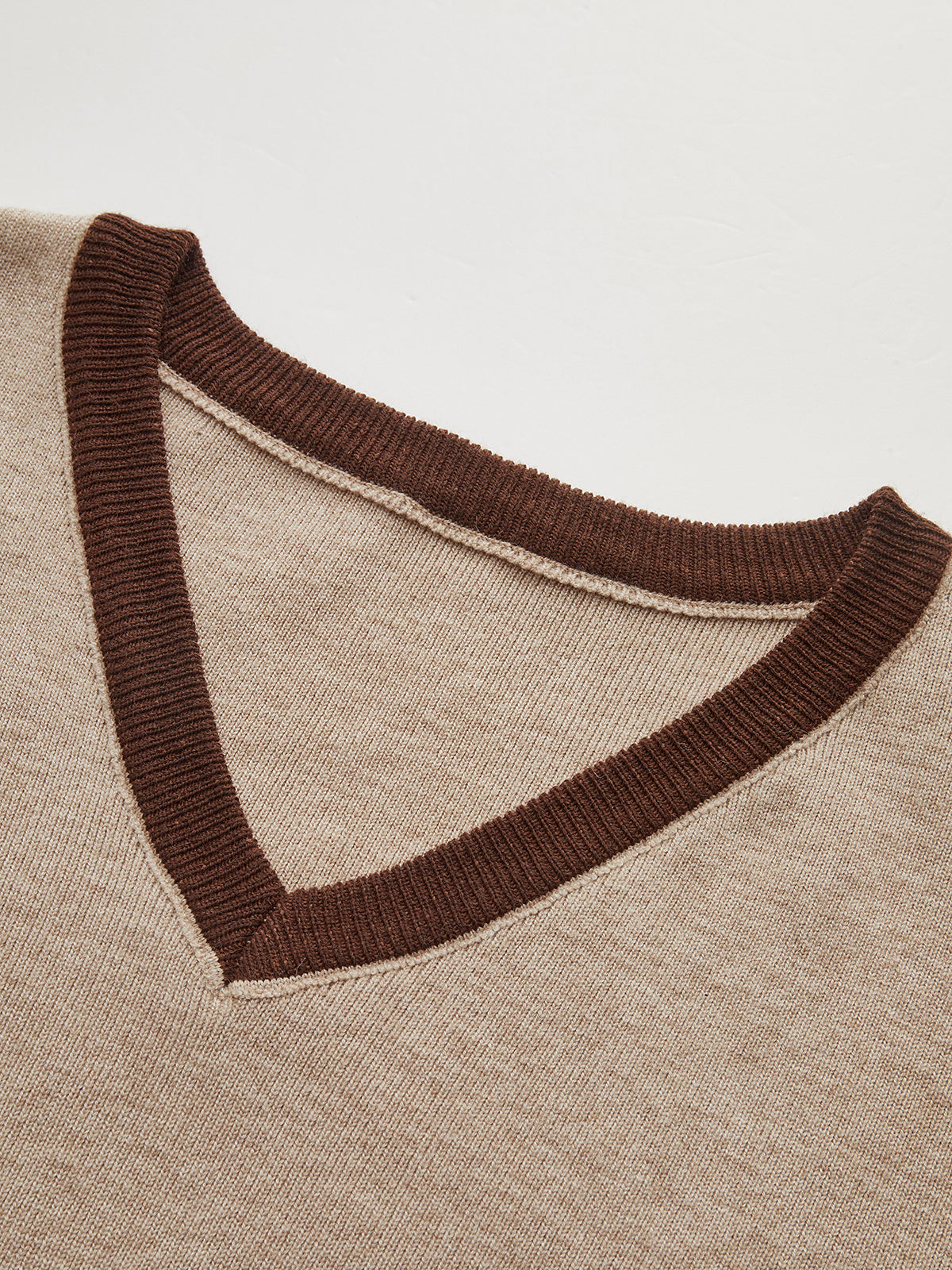 Contrast Trim Knit Top and Midi Skirt Set