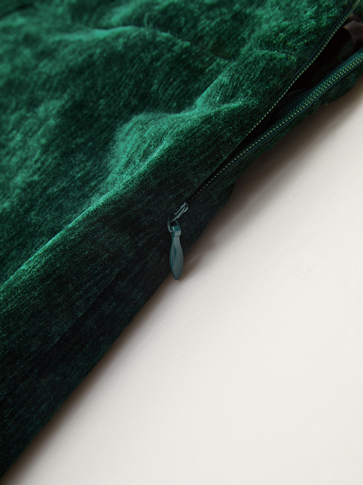 Velvet High-Waisted Shorts