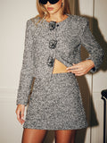 Tweed-Minirock in A-Linie