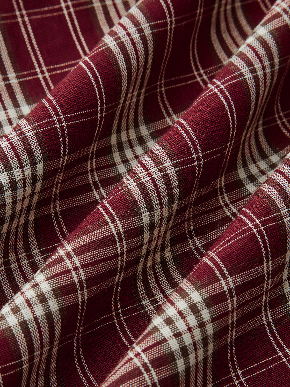 Asymmetrischer Karorock mit Kunstledereinsatz 