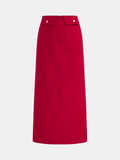 Decor Pocket Mid-Waist Maxi Skirt