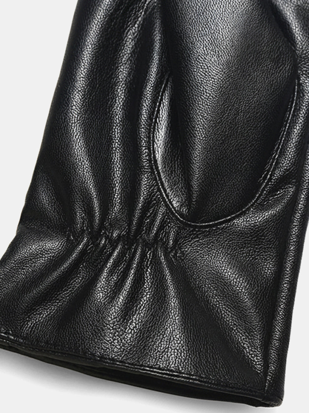 Handschuhe aus PU-Leder mit Ziernähten