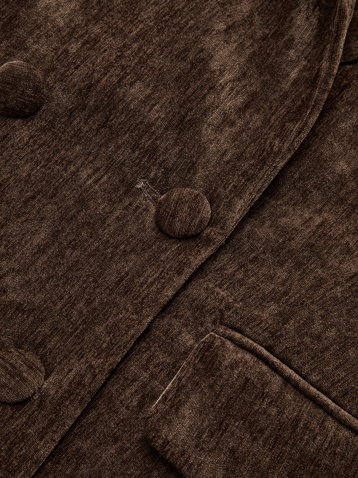 Double Breasted Velvet Blazer