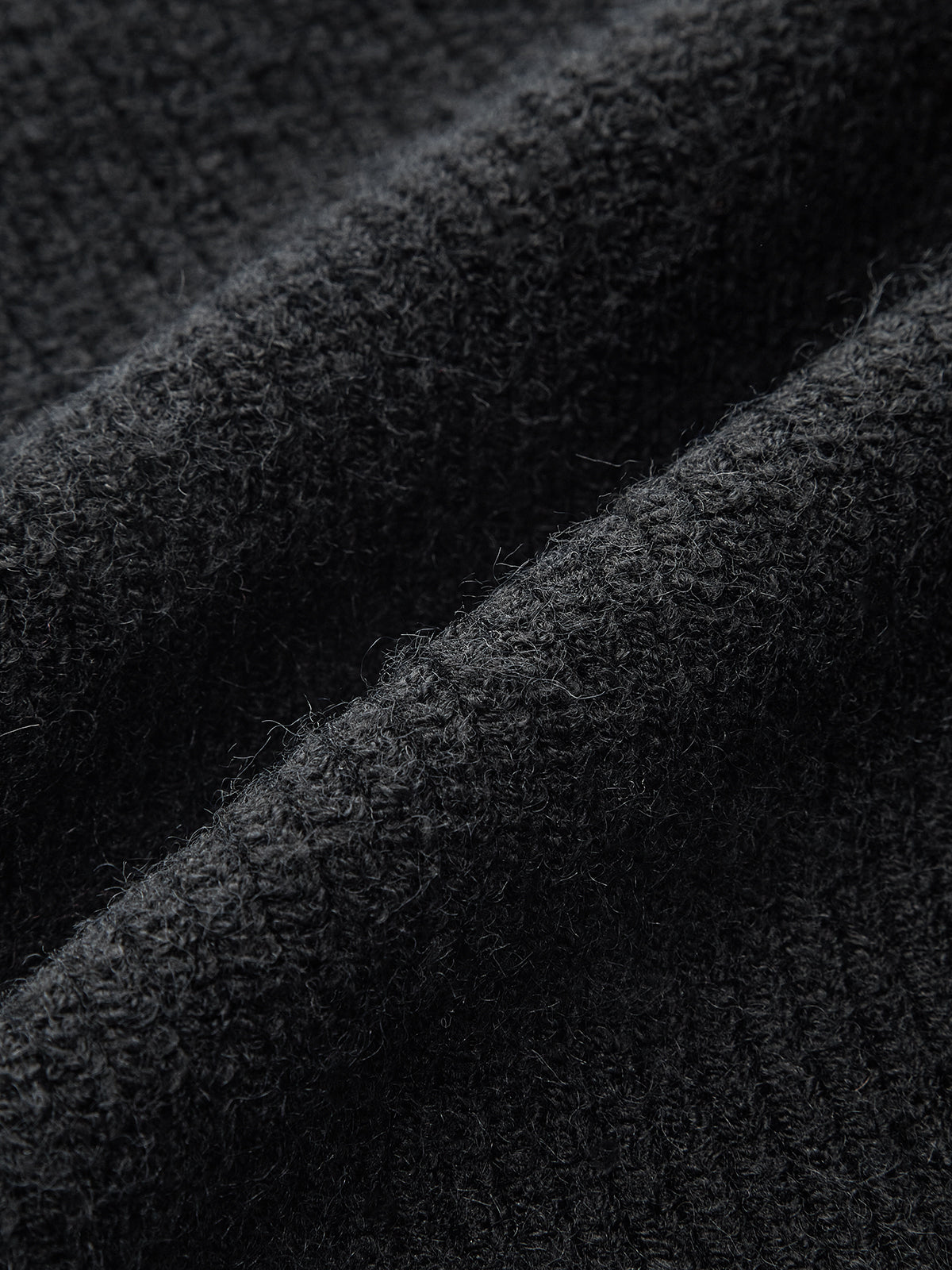 Mock Neck Tie Neck Contrast Stitch Sweater