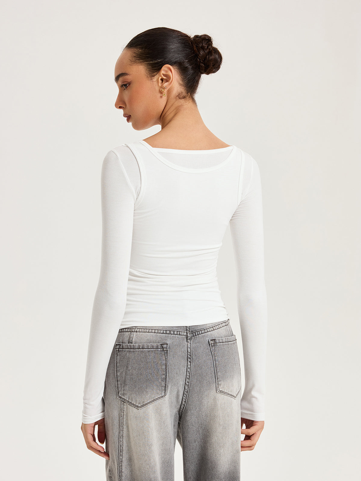 Haut à manches longues 2 en 1 