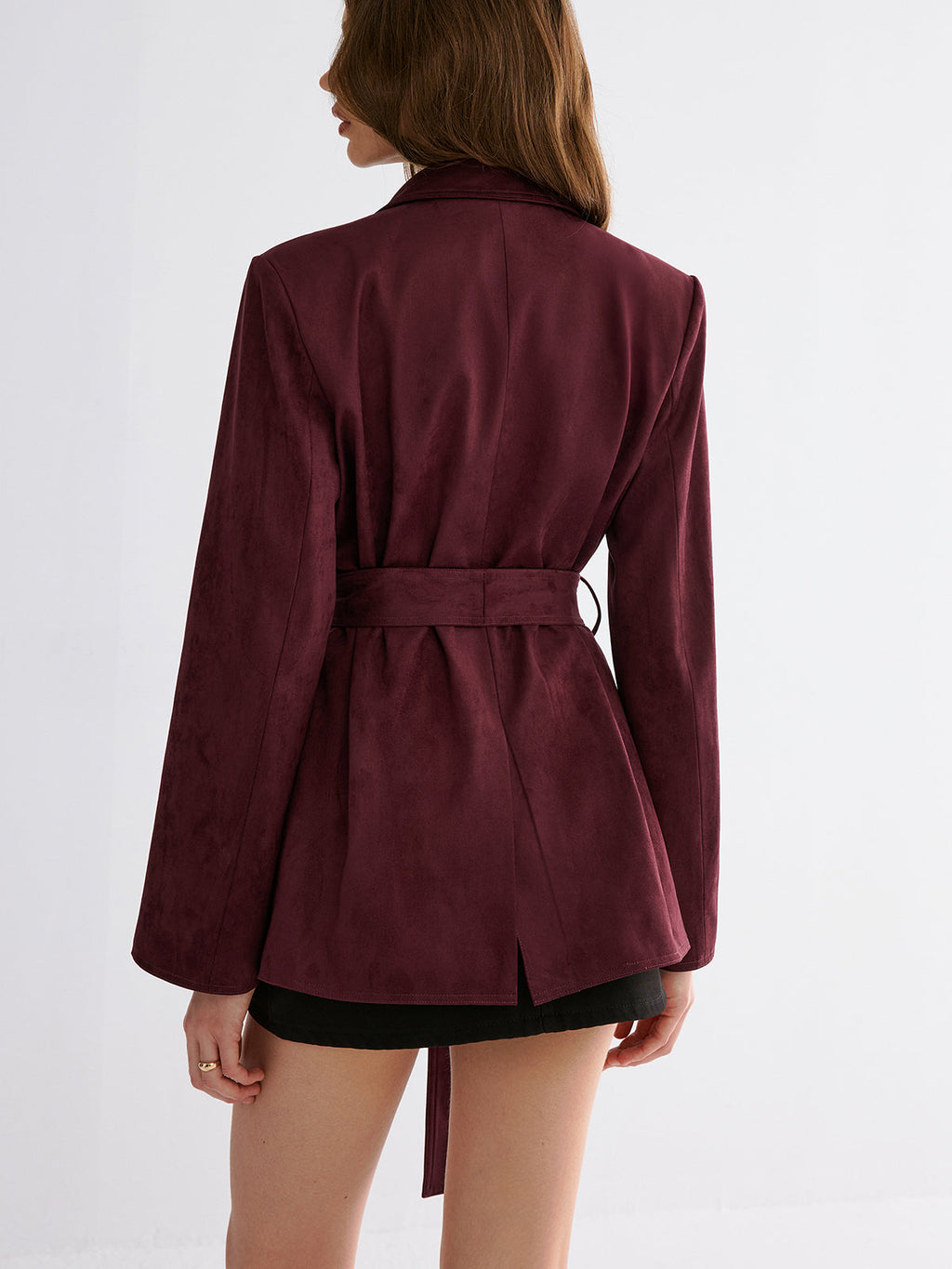 Minimalistischer Gürtelblazer